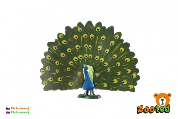 Păun decorativ Zooted, 12cm