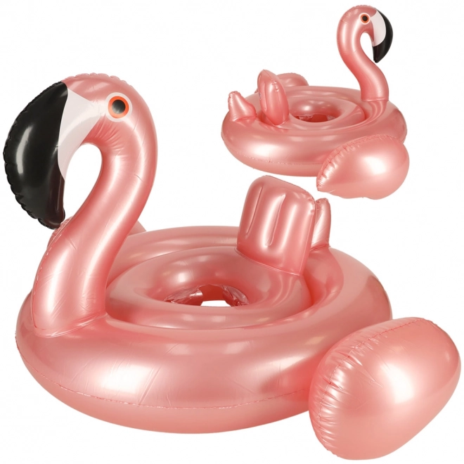 Colac gonflabil pentru copii cu scaun Flamingo