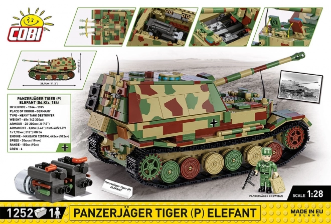 Model de construcție Panzerjäger Tiger (P) Elefant