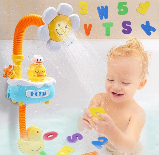 Duș de apă fin din floarea zâmbitoare