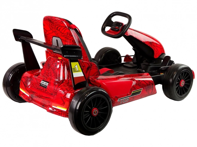 Gokart electric pentru copii roșu Spider