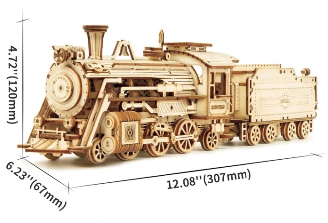 Puzzle 3D din lemn Prime Steam Express - 308 piese