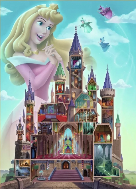 Puzzle Ravensburger castelul aurorei Disney 1000 piese