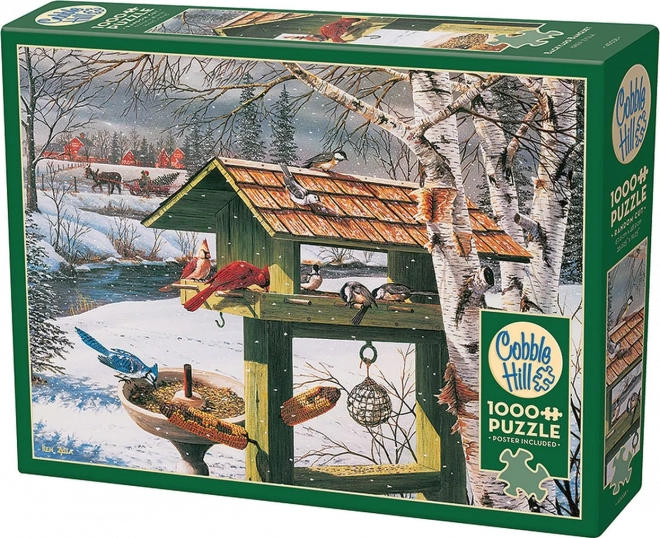 Puzzle Bancă în curte 1000 piese Cobble Hill