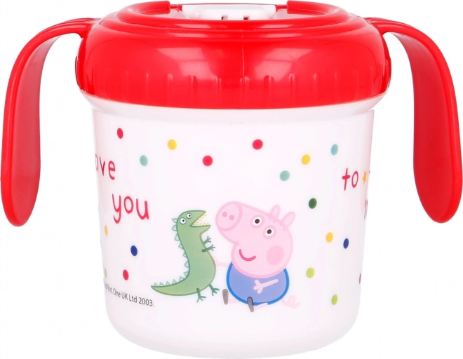 Cana cu mânere și cioc 250 ml Peppa Pig