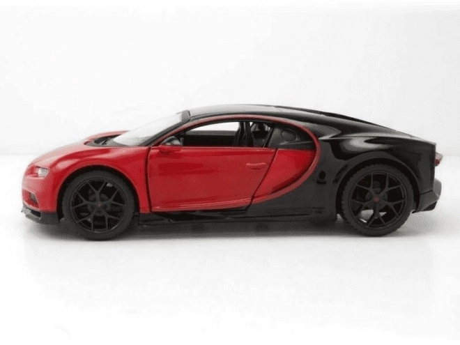 Model Bugatti Chiron Sport negru-roșu