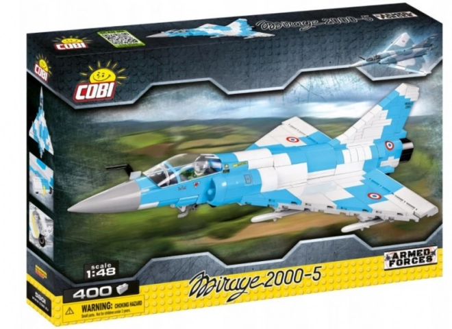 avion militar Mirage 2000 din blocuri de constructie