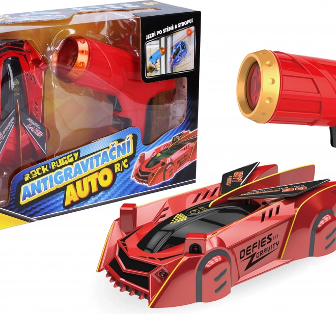 Rock Buggy RC auto antigravitatie cu laser 15 cm roșu