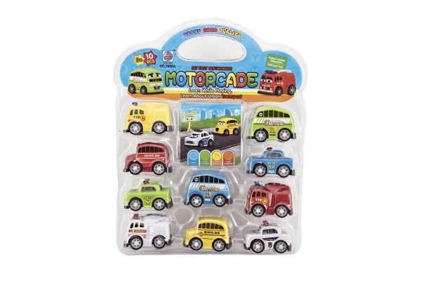 Set mini mașinuțe 5 cm, 10 bucăți