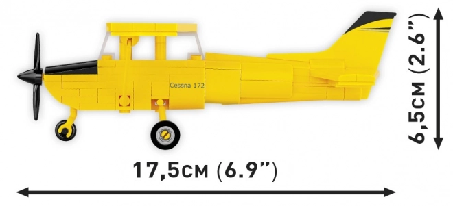 Cessna 172 Skyhawk din cărămizi, galben