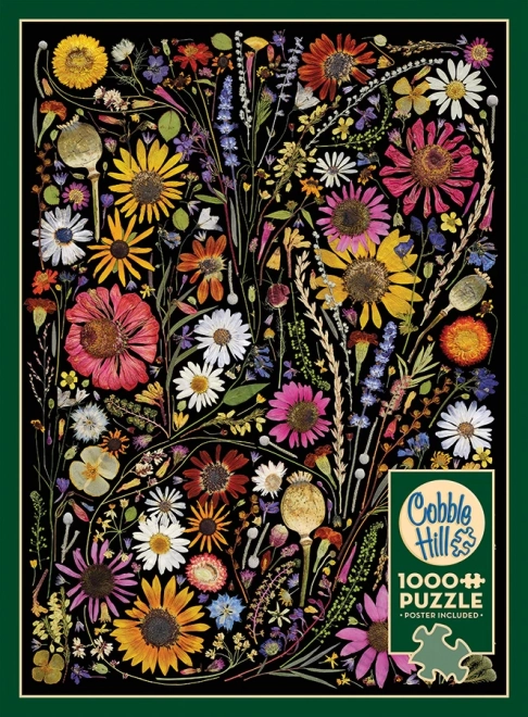 Puzzle Cobble Hill Flori Presate: Fericire 1000 Piese