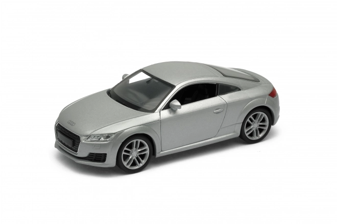 mașinuță Welly Audi TT Coupe 2014 la scară 1:34 argintie