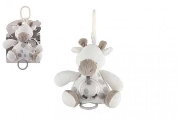 Pozytywka Girafă 18 cm șar albă