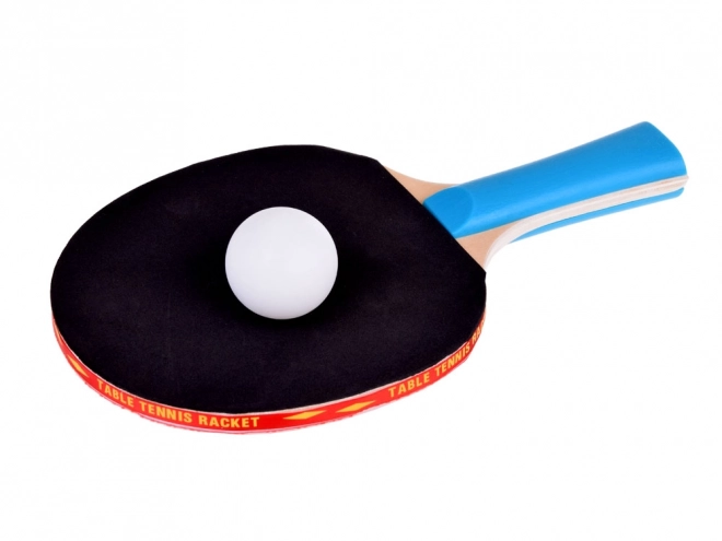 Set palete de ping-pong din lemn cu 3 mingi de tenis de masă