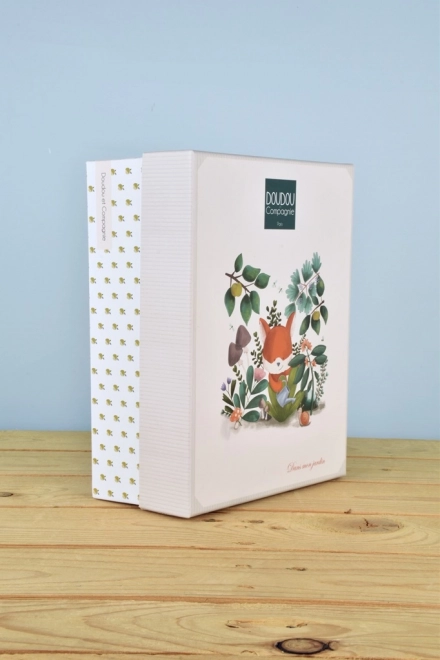 Doudou set cadou jucărie din pluș vulpe Rozmarin 27 cm