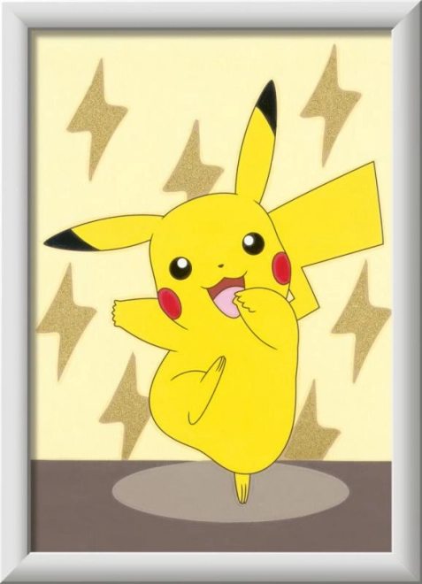 pictura cu numere Pokémon Pikachu