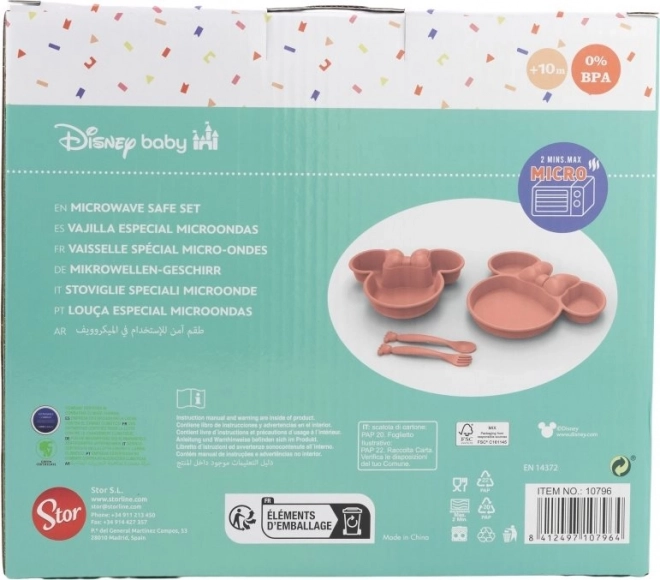 Set de masă pentru copii 4 în 1 Minnie Mouse
