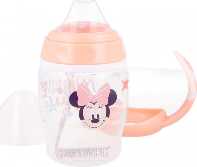 Cana cu toarte si cioc de silicon 270ml Minnie