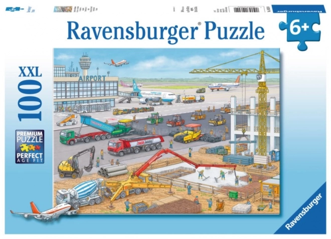 Puzzle RAVENSBURGER Șantier la Aeroport XXL 100 piese