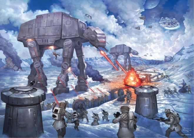 Puzzle Star Wars: Bătălia de pe planeta Hoth 1000 de piese