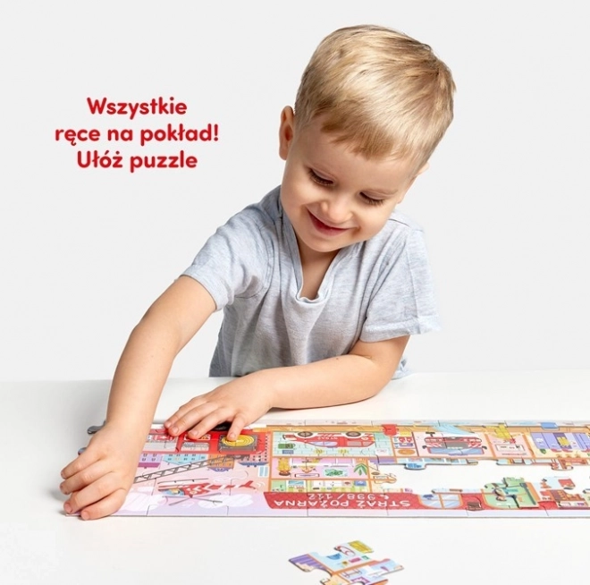 Puzzle cum funcționează pompierii