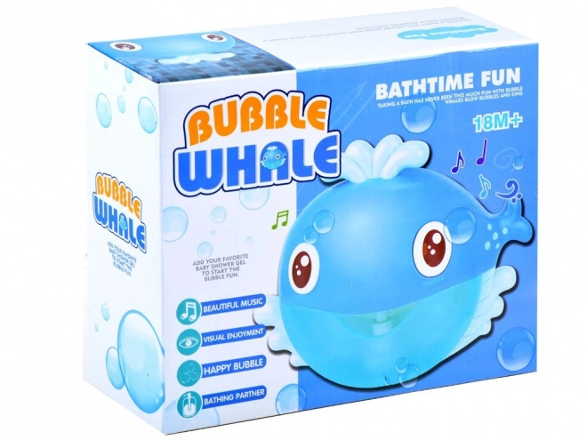Jucărie balenă ballet pentru baie cu bule și melodii