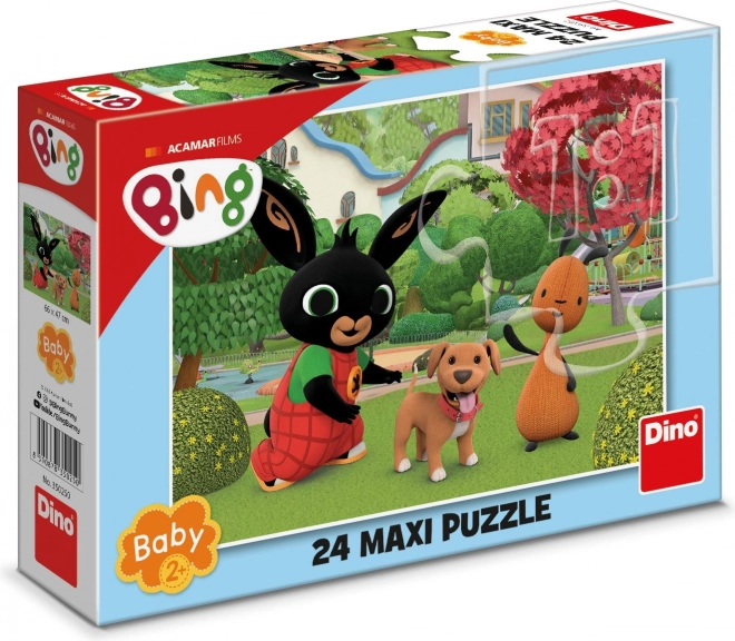 puzzle maxi 24 piese Bing cu câine