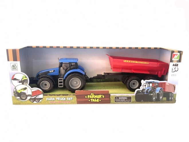 Tractor cu remorcă pe angrenaj cu inerție
