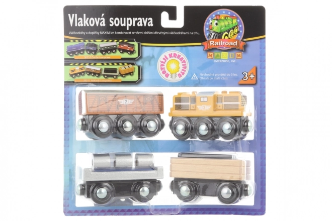 Set tren de marfă cu locomotivă diesel