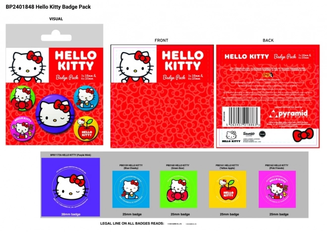 Set insigne Hello Kitty
