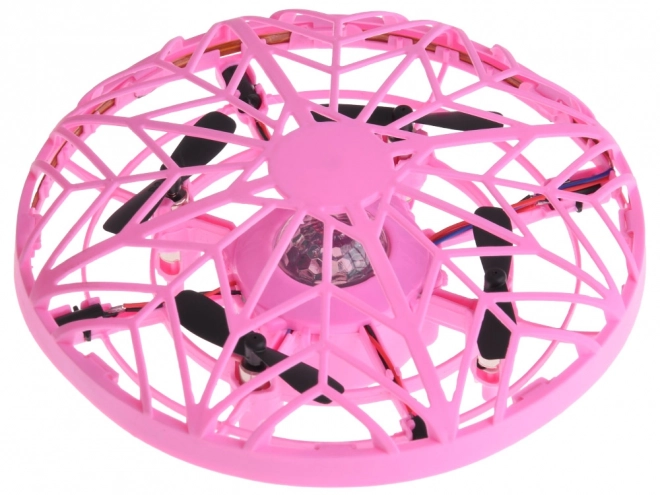 Dron Disc Zburător cu LED-uri