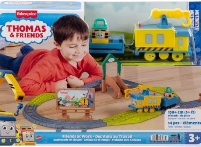 Set cu locomotivă pe baterii Thomas și Prietenii: Prietenii la Muncă