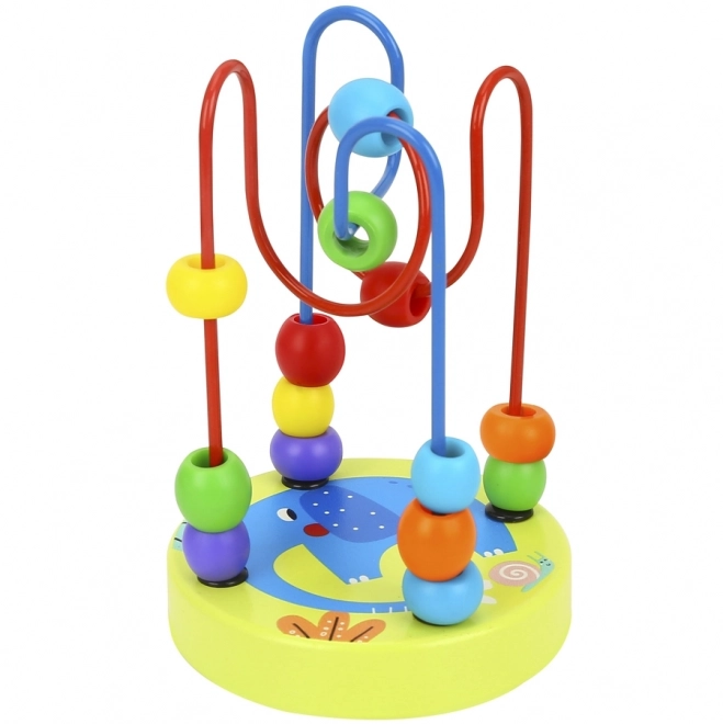 Jucărie lemnoasă motrică labirint Tooky Toy