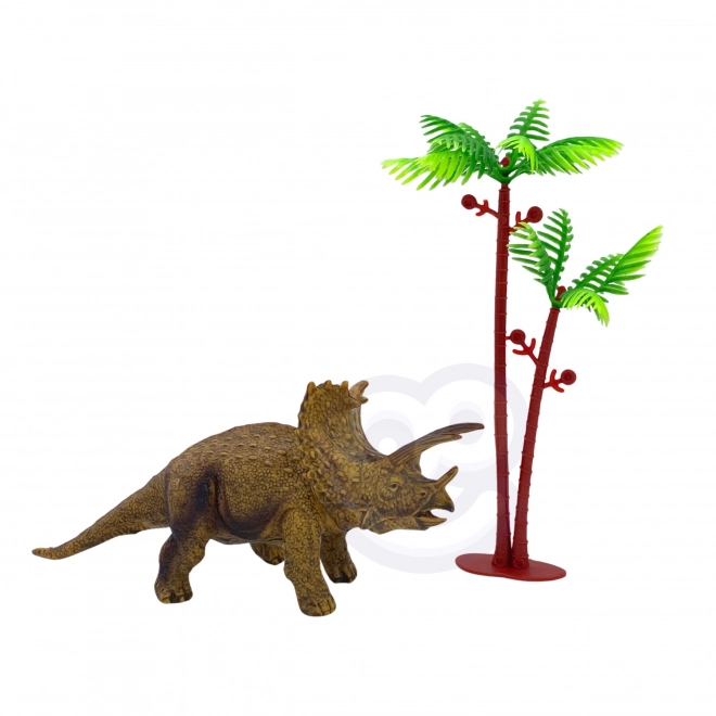 Set figurine dinozauri cu covoraș și cufăr