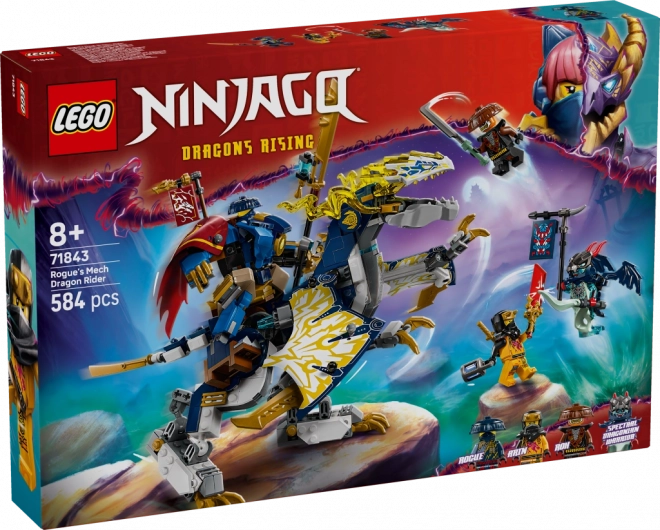 Lego NINJAGO Rogue și călărețul dragonului robotic