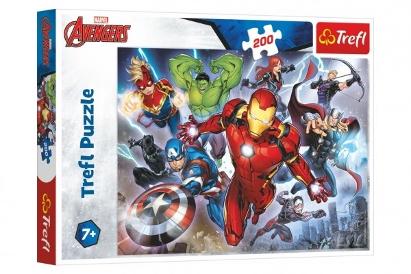 Puzzle 200 piese - avengersi neînfricați