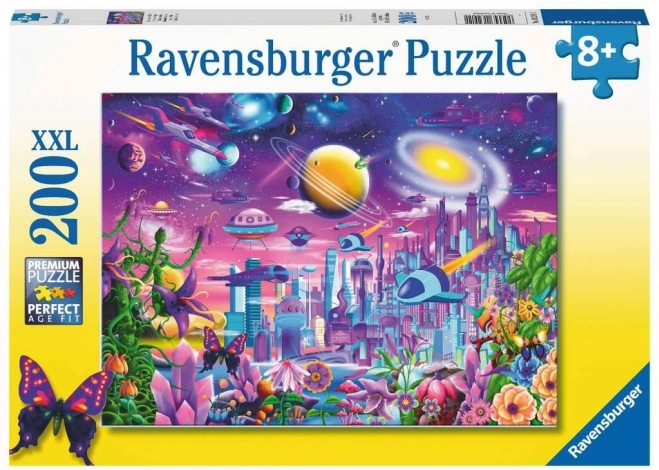 Puzzle Oraș Spațial XXL 200 piese de la Ravensburger