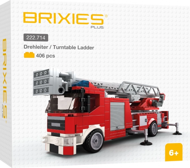 Brixies Plus camion de pompieri cu scară rotativă