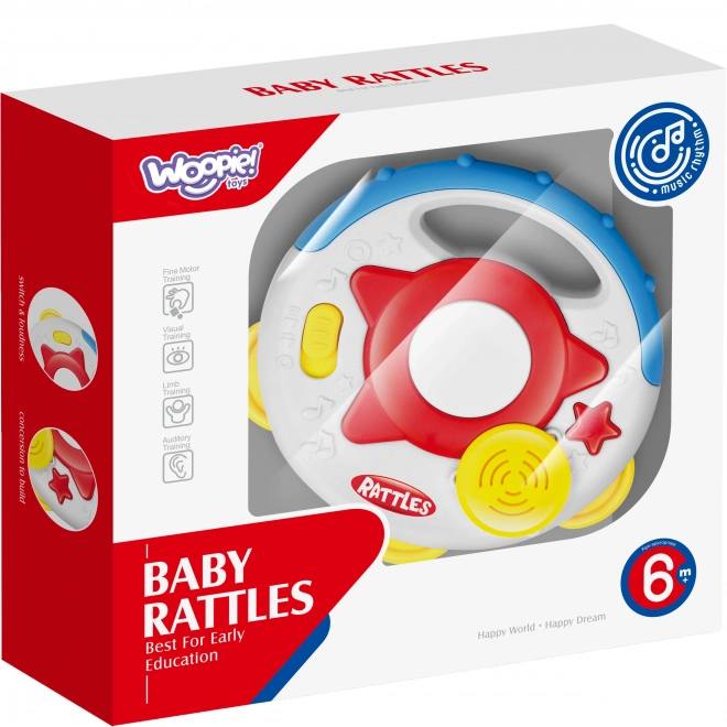 Tamburin muzical interactiv pentru copii Woopie Baby