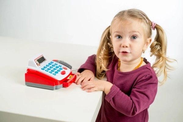 Mică Casă De Marcat Digitală Cu Accesorii De Jucărie