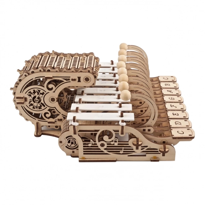 Puzzle mecanic 3D din lemn Ugears Celesta programabilă