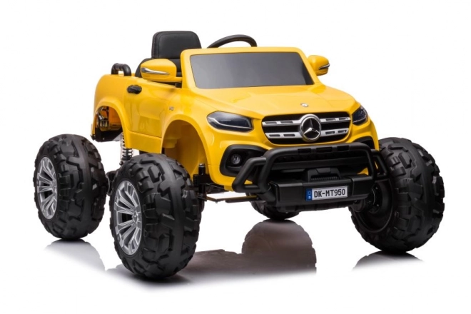 Mașinuță electrică pentru copii Mercedes 4x4 aurie