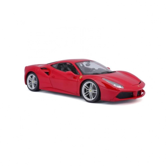 Model de mașină Ferrari 488 GTB roșu la scara 1:18