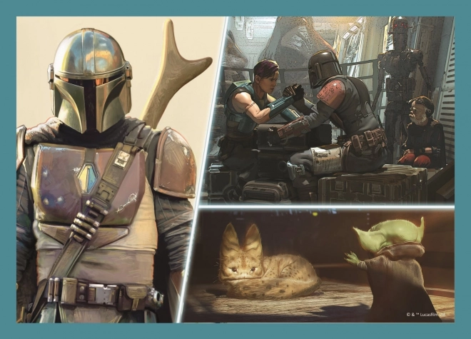 puzzle Star Wars Mandalorian 4 în 1