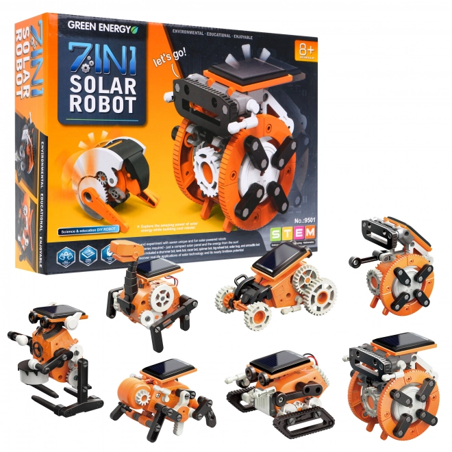 Set roboți solari 7 în 1 pentru construit copii 8+ funcții interactive