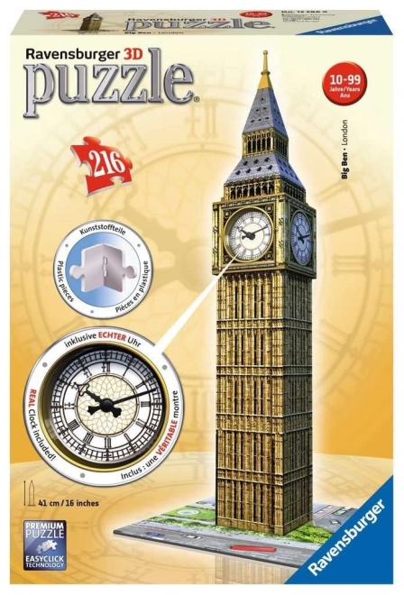 Puzzle 3D Big Ben cu Ceasuri de la Ravensburger