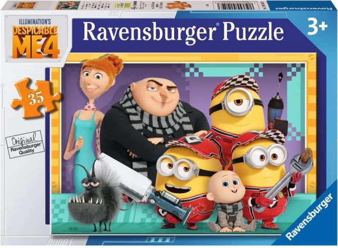 Puzzle Răutăcioșii 4 de la Ravensburger, 35 de piese