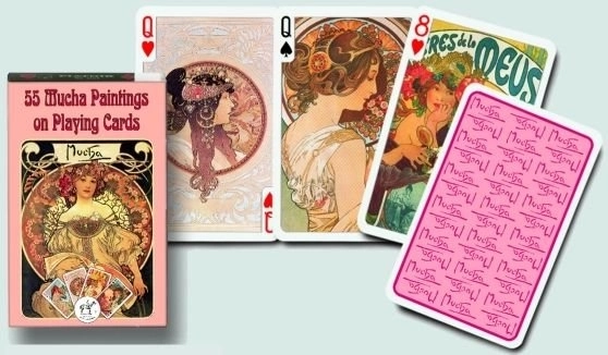 Cărți de joc Alphonse Mucha poker și bridż