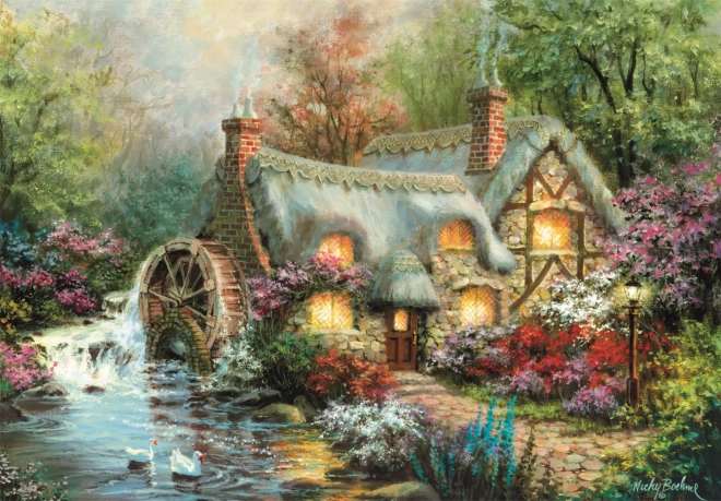 Puzzle 1500 piese Refugiu compact la țară