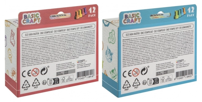 Ștampile Vesele Basic Craft auto-colorante 12 buc